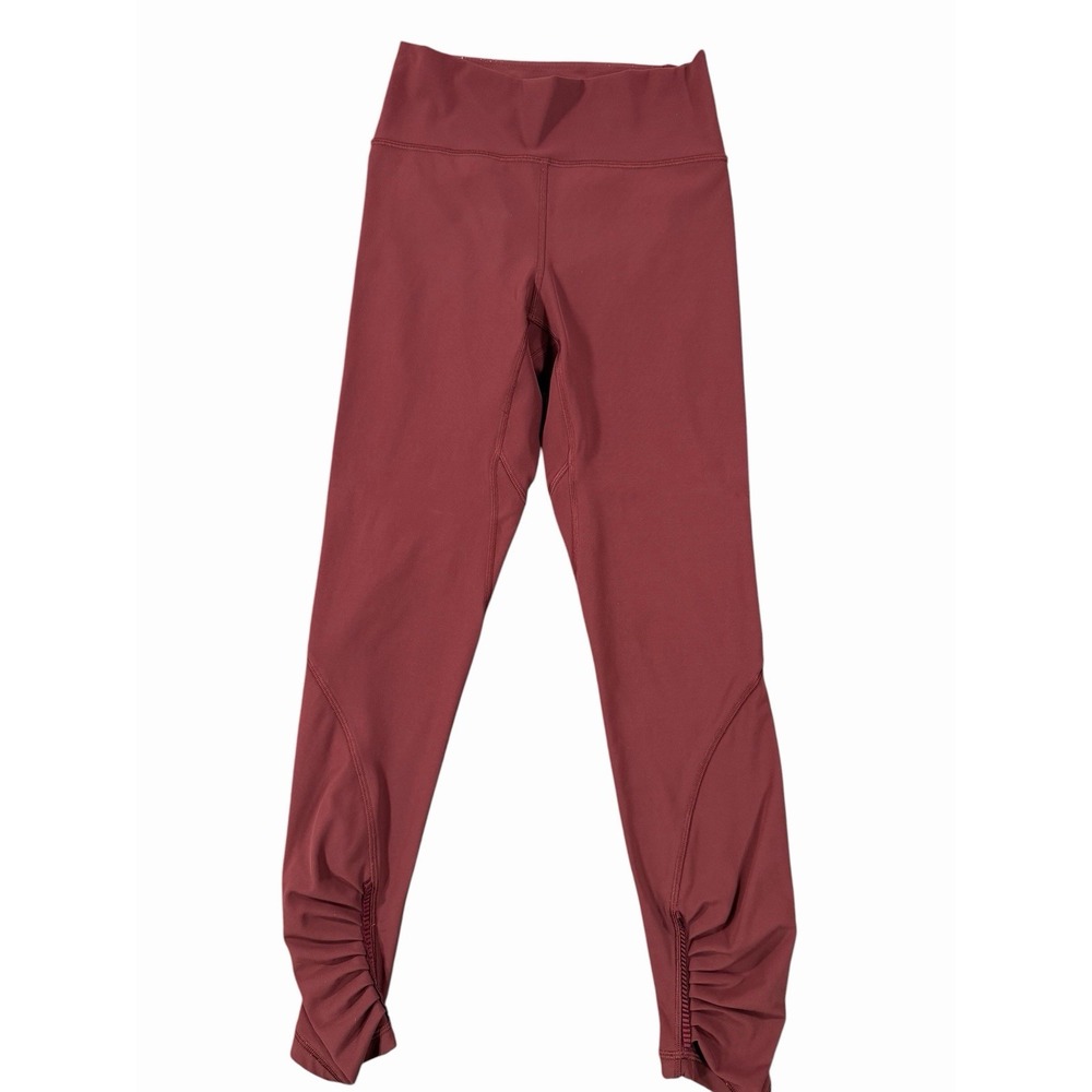 Lululemon Play Off The Pleats Tight 25" Redwood Womens 4 High Rise Leggings
